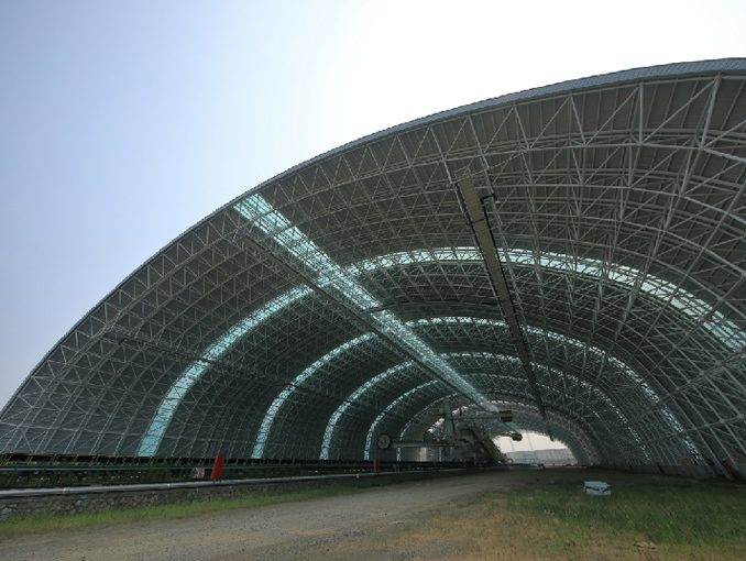 浙江嘉興獨(dú)山煤炭中轉(zhuǎn)碼頭項(xiàng)目條形料倉(cāng)